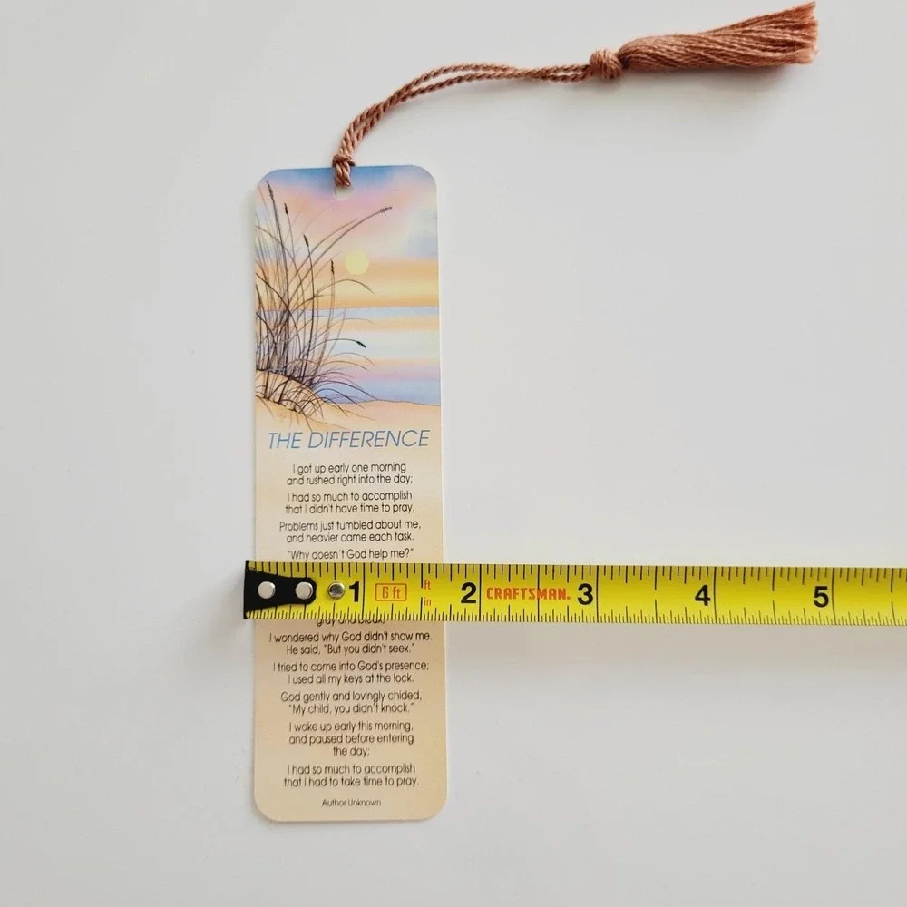 Vintage 90s Inspirations Bookmark The Difference sunset beach 1993 Artworks TG90